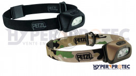 Lampe frontale Petzl "TACTIKKA +" 350 lumens noir ou camo au choix