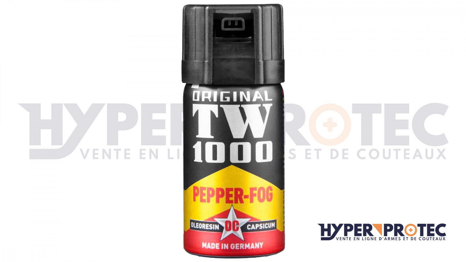 Bombe lacrymogène TW1000 SUPER FOG au poivre 100ml - Armurerie Loisir