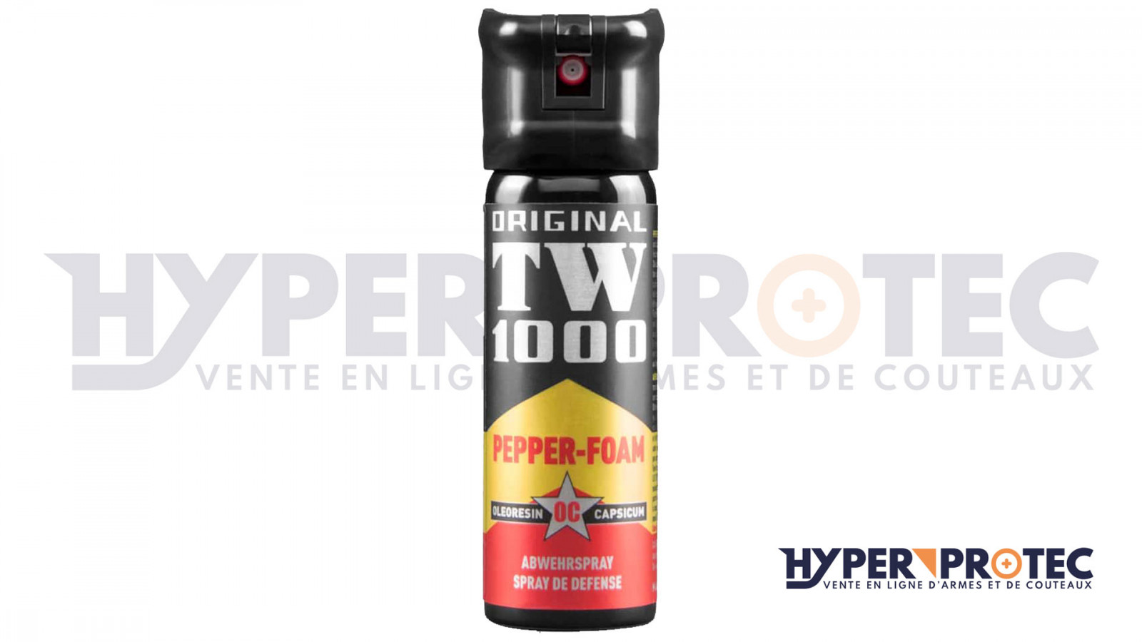 Bombe lacrymogène à liquide TW1000 TACTICAL PEPPER JET CLASSIC - Armurerie  Pisteurs