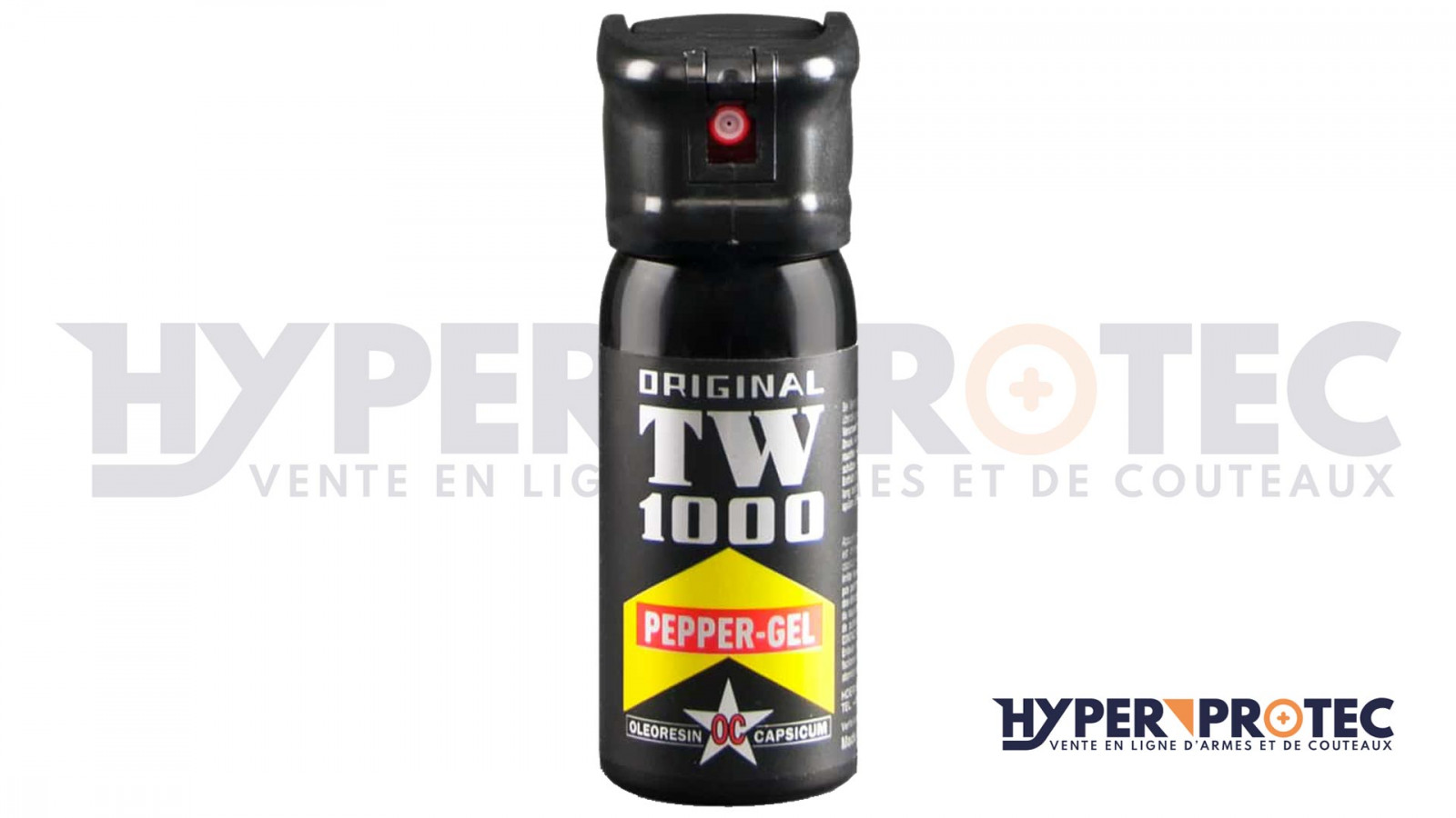 Bombe lacrymogène gel poivre 50 ml - Bombes de défense