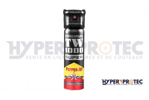 Achat bombe lacrymogene PRO. Ultra Jet à 8 Mètres ! Format extincteur