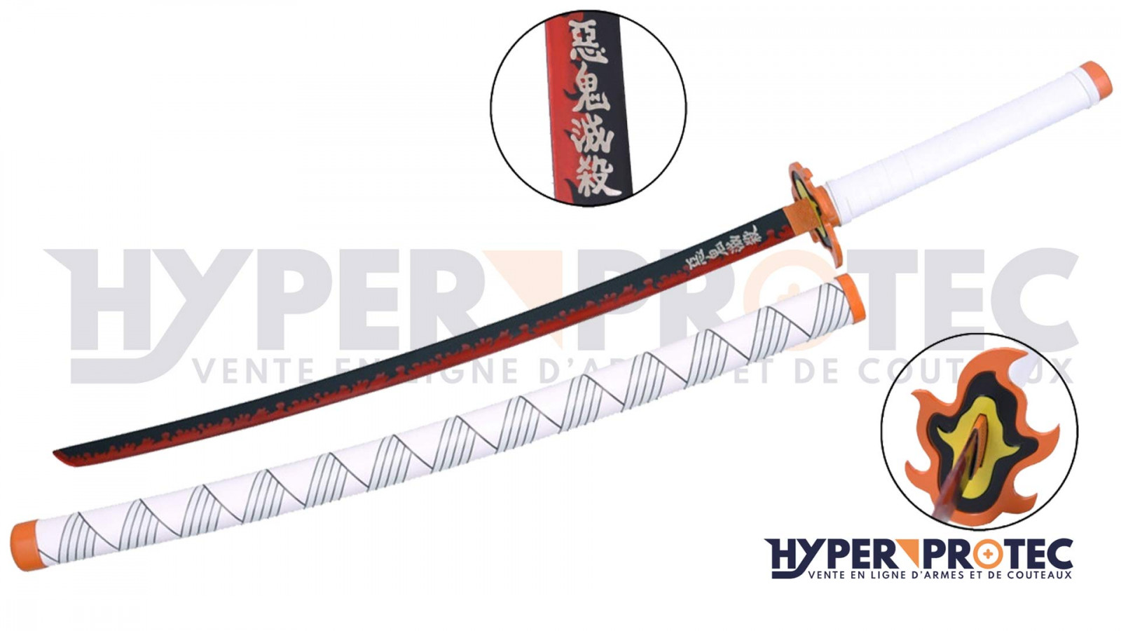 Katana de décoration de Rengoku Kyojuro de Demon Slayer