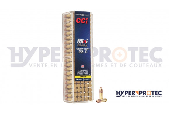 CCI Mini Mag Hollow Point - Munition 22 LR