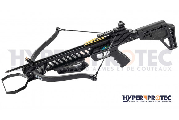 Arbalète recurve Hound 175 livres crosse retractable noire ou Camo