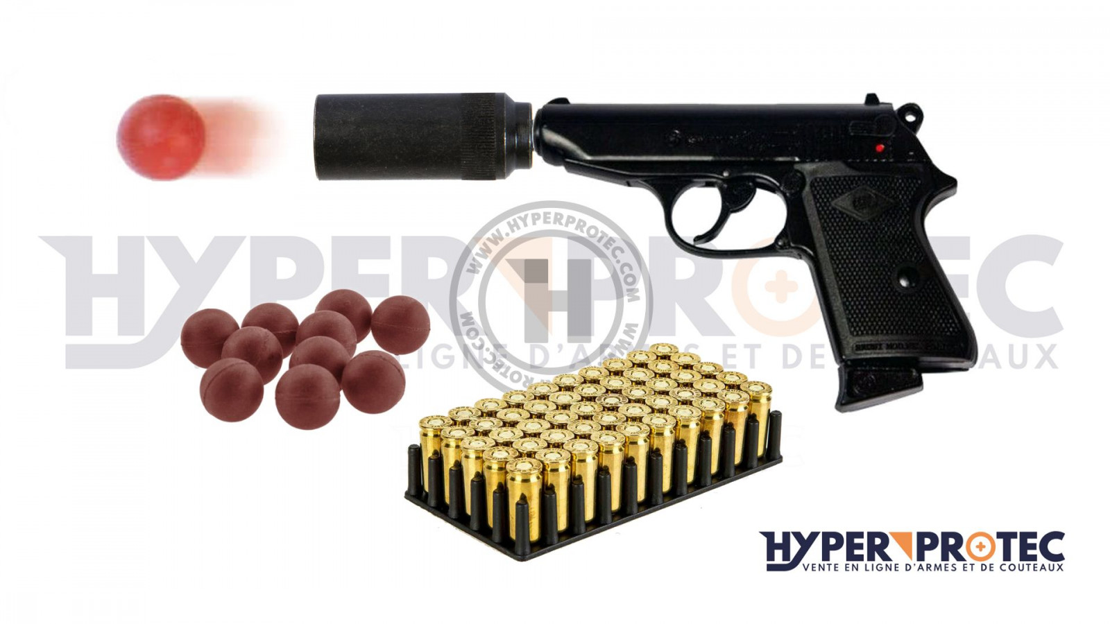 Pistolet d'alarme 9mm - Pistolets d'alarme (4233327)