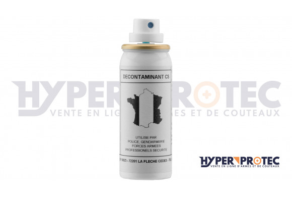 Bombe lacrymogène au gaz CS 50ml en vente en ligne