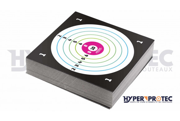cible en carton pour du tir au plomb avec pistolet ou carabine a plomb