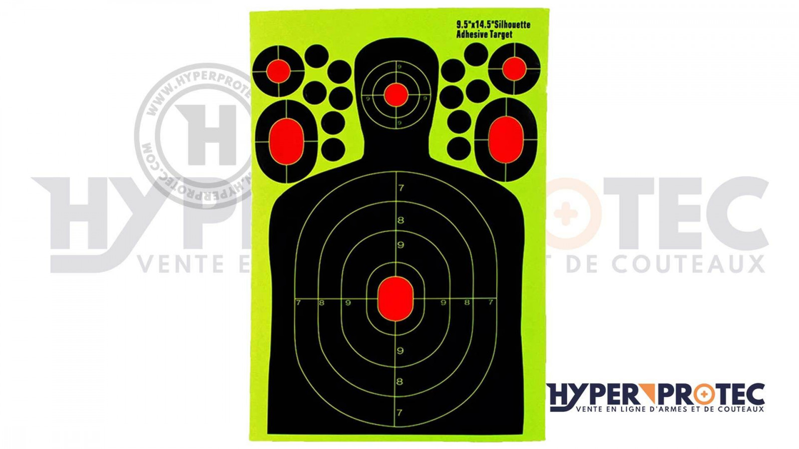 Cible de tir B-34 25 mètres silhouette 44x58cm pack de 100 ACTION TARGET -  Conditions Extremes