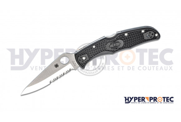 Spyderco Endura 4 lame semi-dentée - Couteau de Poche