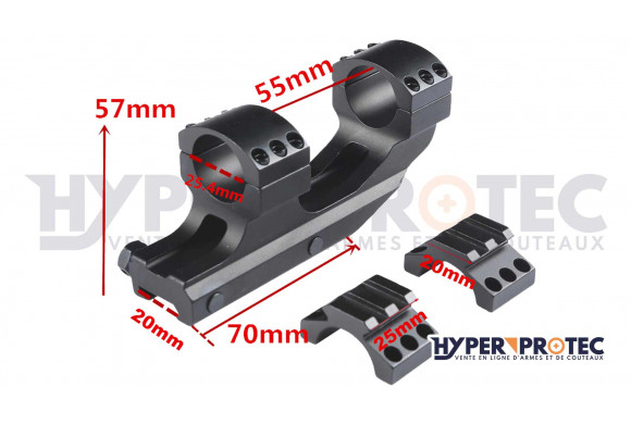Hyper Access Rail Monobloc 22 mm / Diam 30 mm / Medium - Collier de Tir