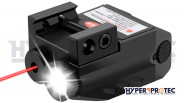 Lampe a led 350 lumens + Stroboscope et Viseur Laser Rouge Hyper Access Socom -