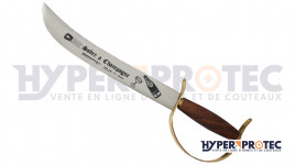 Sabre à Champagne en métal avec garde et gravure décorative