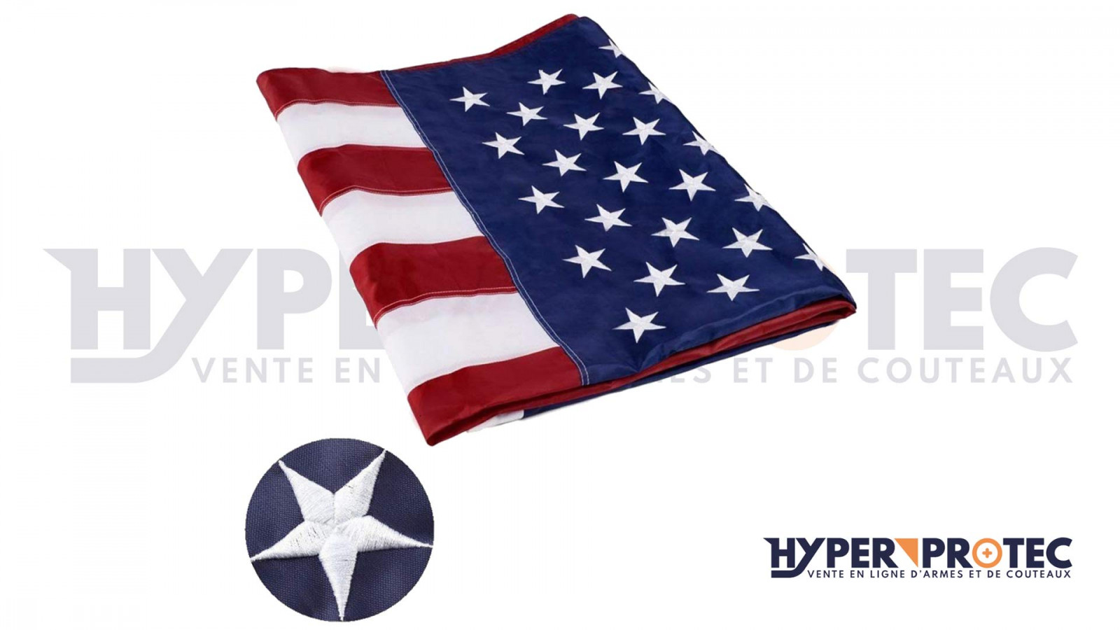 Drapeau USA Brodé - HyperProtec