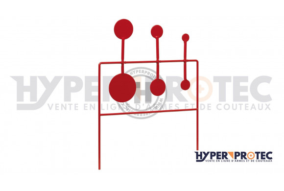 Triple cibles oscillantes pour carabine à plomb