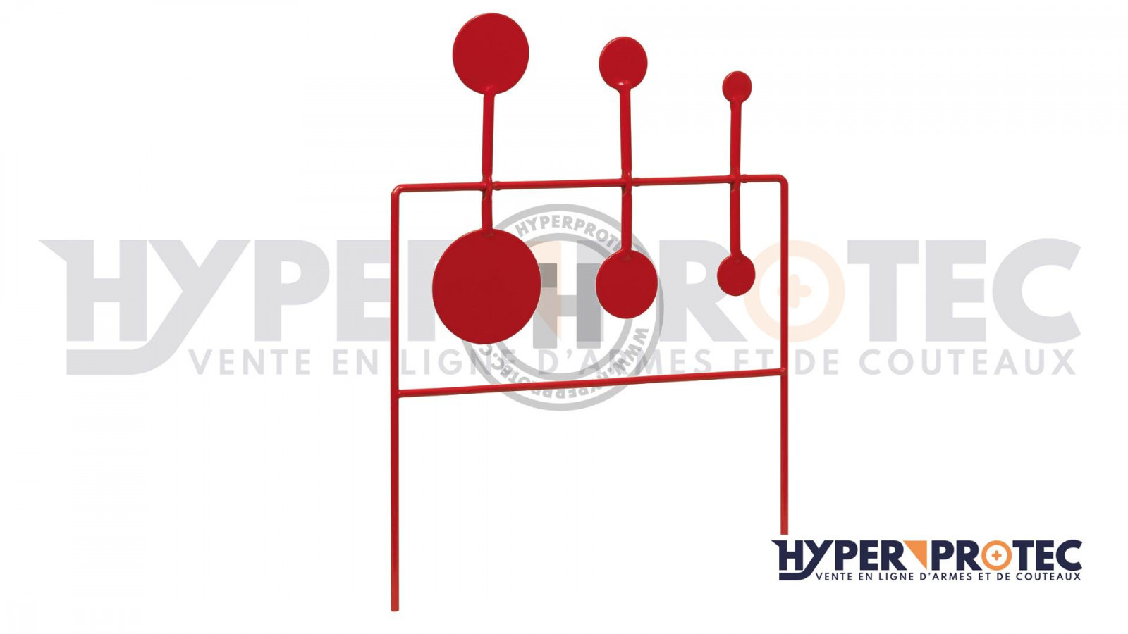 Cible de tir en métal oscillante pour carabine à plomb