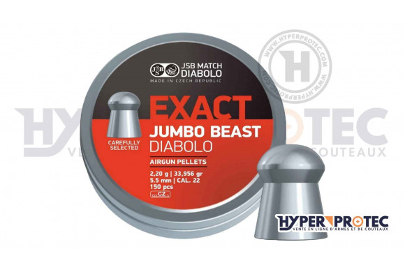 JSB Exact Jumbo Beast Diabolo - Plomb 5,5 mm