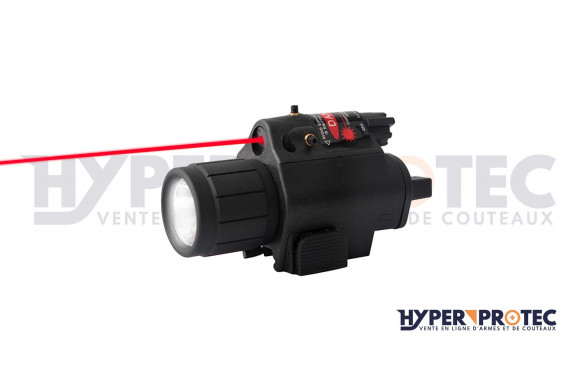 Lampe et laser sur rail picatinny