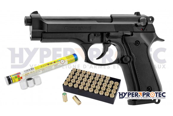 Pistolet Beretta 92 alarme en pack Kimar