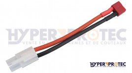 Adaptateur batterie T-plug femelle a tamiya large male