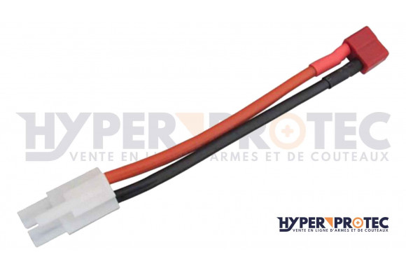 Adaptateur batterie T-plug femelle a tamiya large male