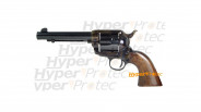 Colt 1873 acier jaspé crosse noyer 14 cm - revolver alarme