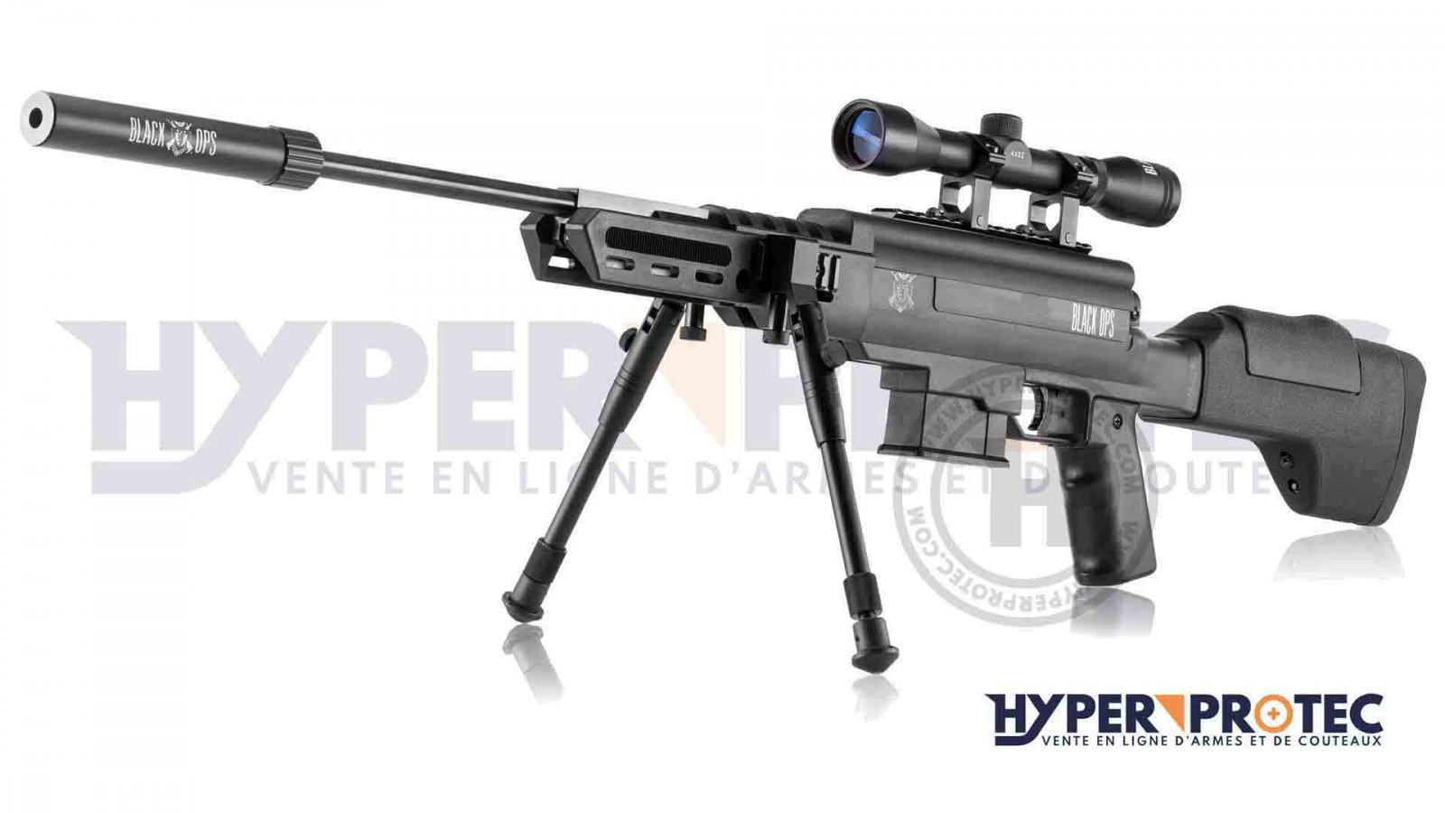 La célèbre carabine à plombs Black Ops Sniper, 90 mètres 