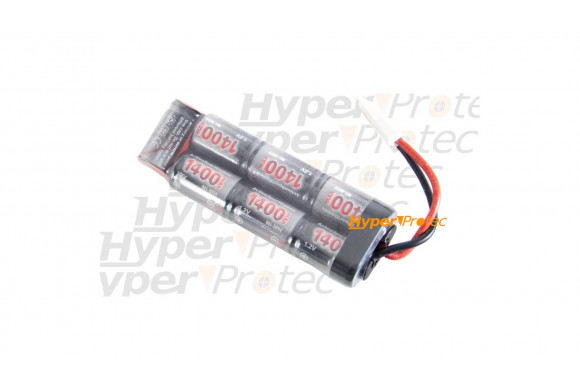 Batterie 1400 mAh 8.4V pour airsoft électrique - type mini