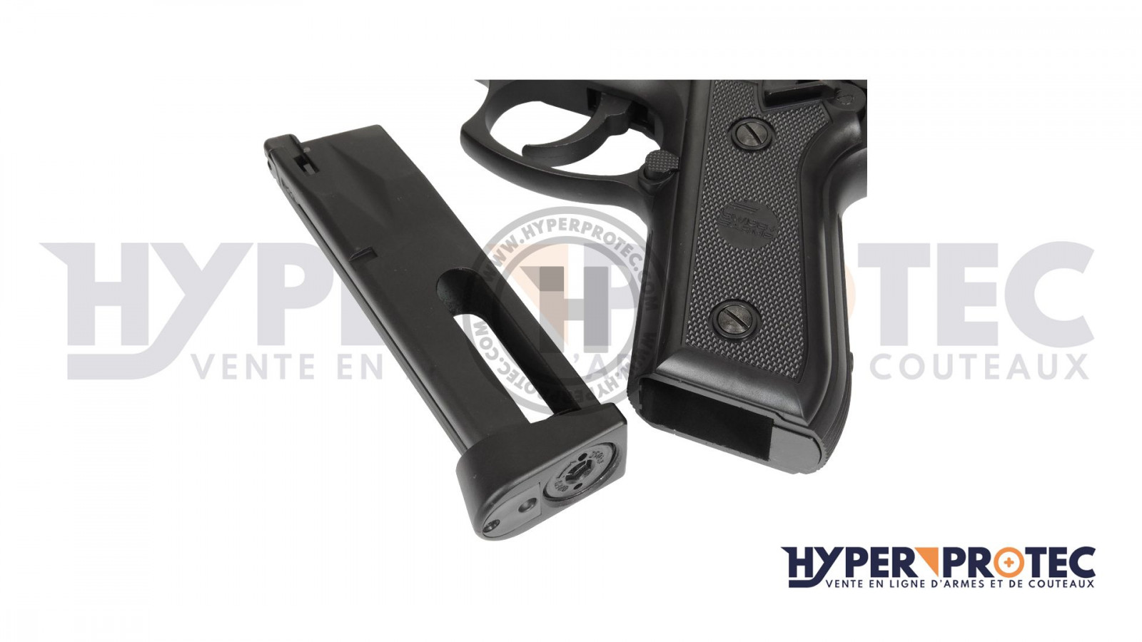 PISTOLA CO2 4.5 mm PT92 BLOWBACK FULLMETAL KWC