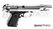 Pistolet Alarme Chromé Kimar modèle Beretta 92 