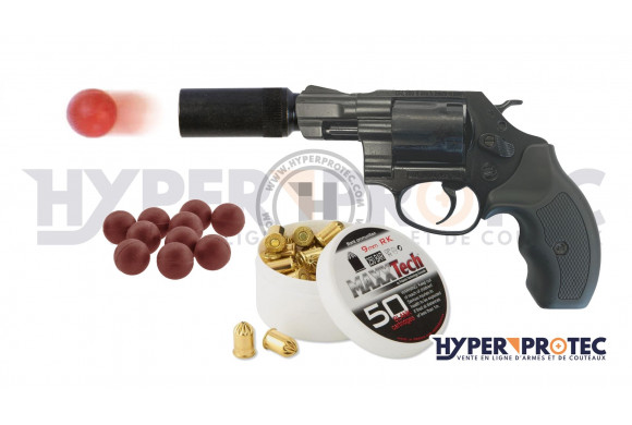 Revolver New 380 à blanc couleur noire Canon de 3 pouces