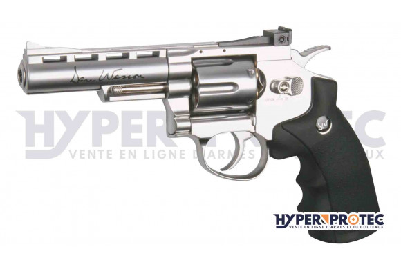 Revolver Dan Wesson chromé 4 pouces - airsoft CO2
