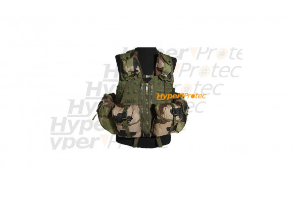 Gilet assaut camo militaire 8 poches