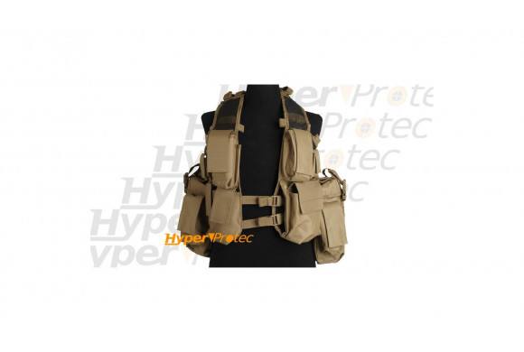 Veste tactical coyote veste avec 12 poches