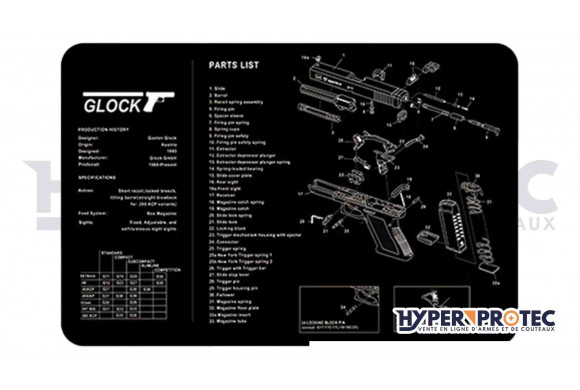 Tapis Démontage Glock V2