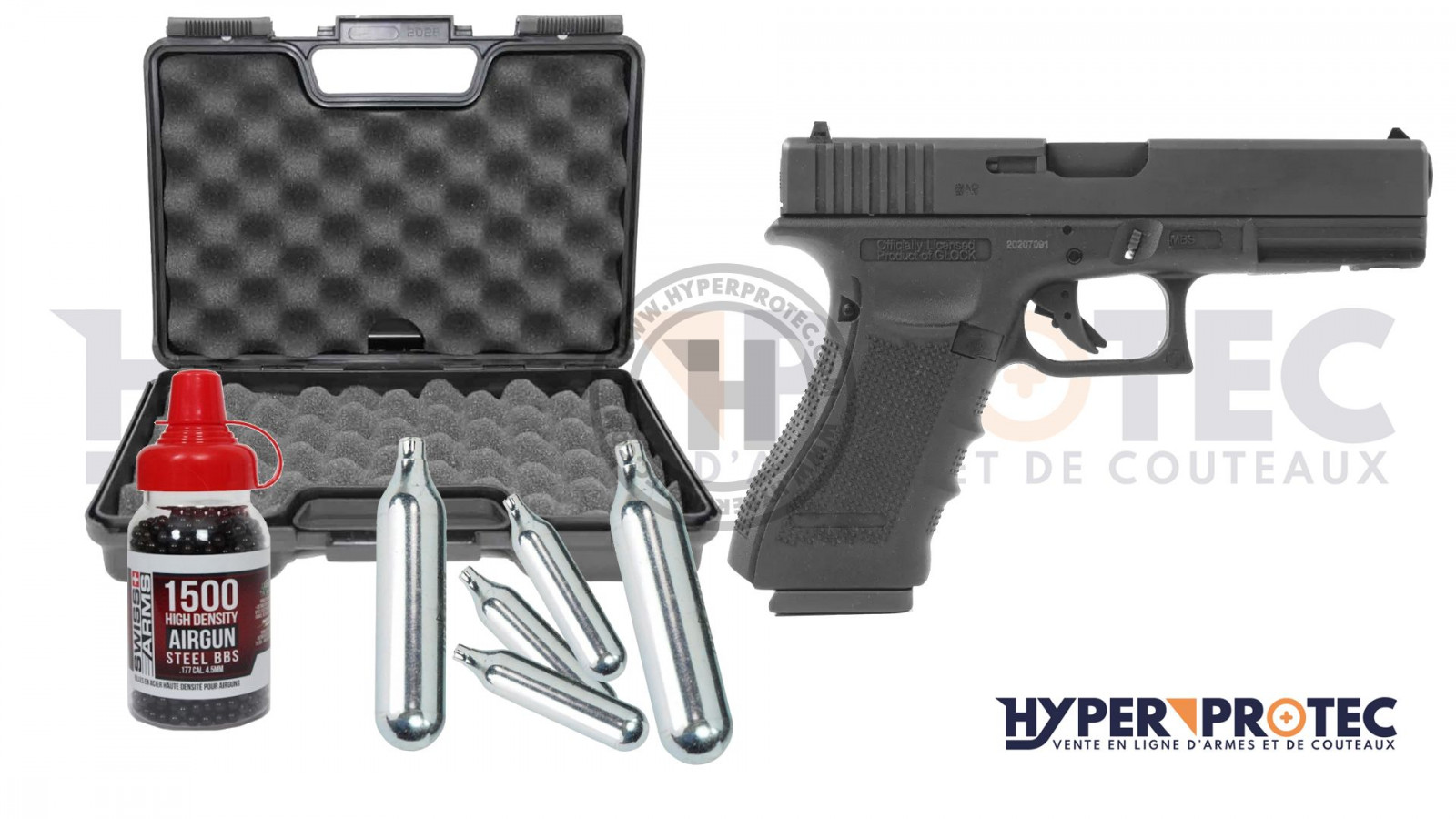 Glock 17 GEN 5, pistolet à plombs calibre 4,5 mm