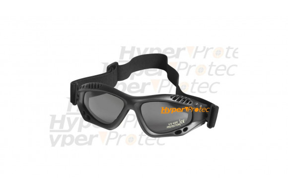 Lunettes de protection Commando - Noir verre fumé