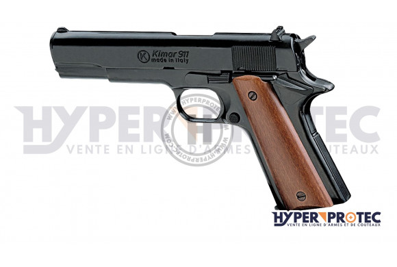 Pistolet Colt 911 à blanc 9 mm - noir crosse bois