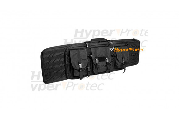 Housse 105 cm de transport noire multipoche arme longue