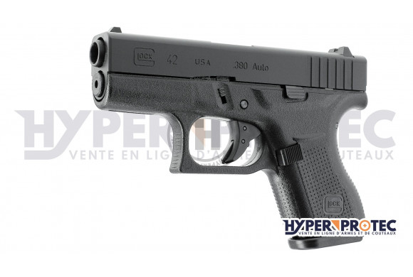 Glock 42 BBs 6 mm à gaz blowback - Réplique Airsoft