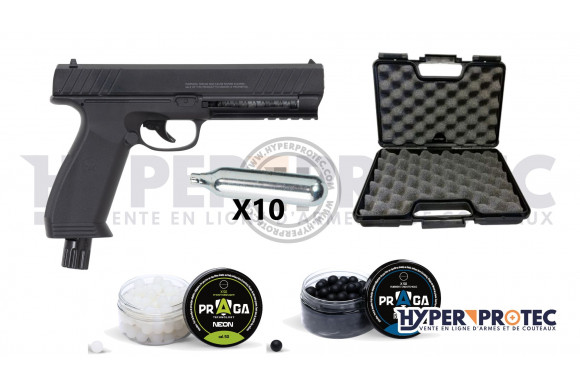 Pack Vesta PDW50 12 joules - pistolet à balle caoutchouc