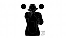 Cible de tir silhouette humaine 50x70 cm Police