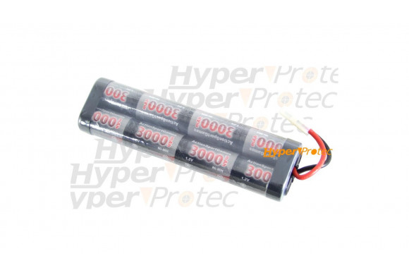 Batterie 3000 mAh 9.6V pour airsoft électrique - type large