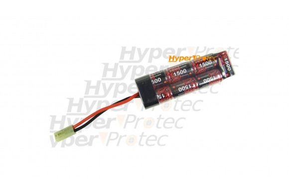 Batterie 1500 mAh 8.4V pour airsoft électrique - type mini