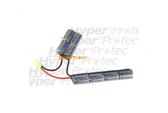 Batterie 1600 mAh 9.6V airsoft électrique - type mini