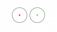 Red dot point rouge et vert 1x40 avec flip de protection