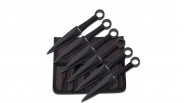 Set de 6 couteaux de lancer Perfect Point Skeleton Purblack