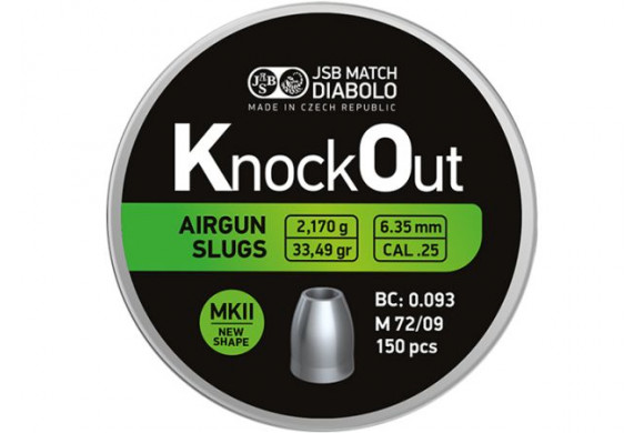 Plomb 6.35 mm JSB Match Knock Out MKII