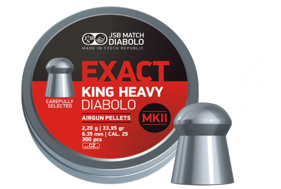 Plomb 6.35 mm JSB Exact King Heavy MKII Cal .25