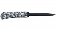 Couteau Caché Blade USA Peigne Skulls