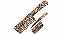 Couteau Caché Blade USA Peigne Léopard
